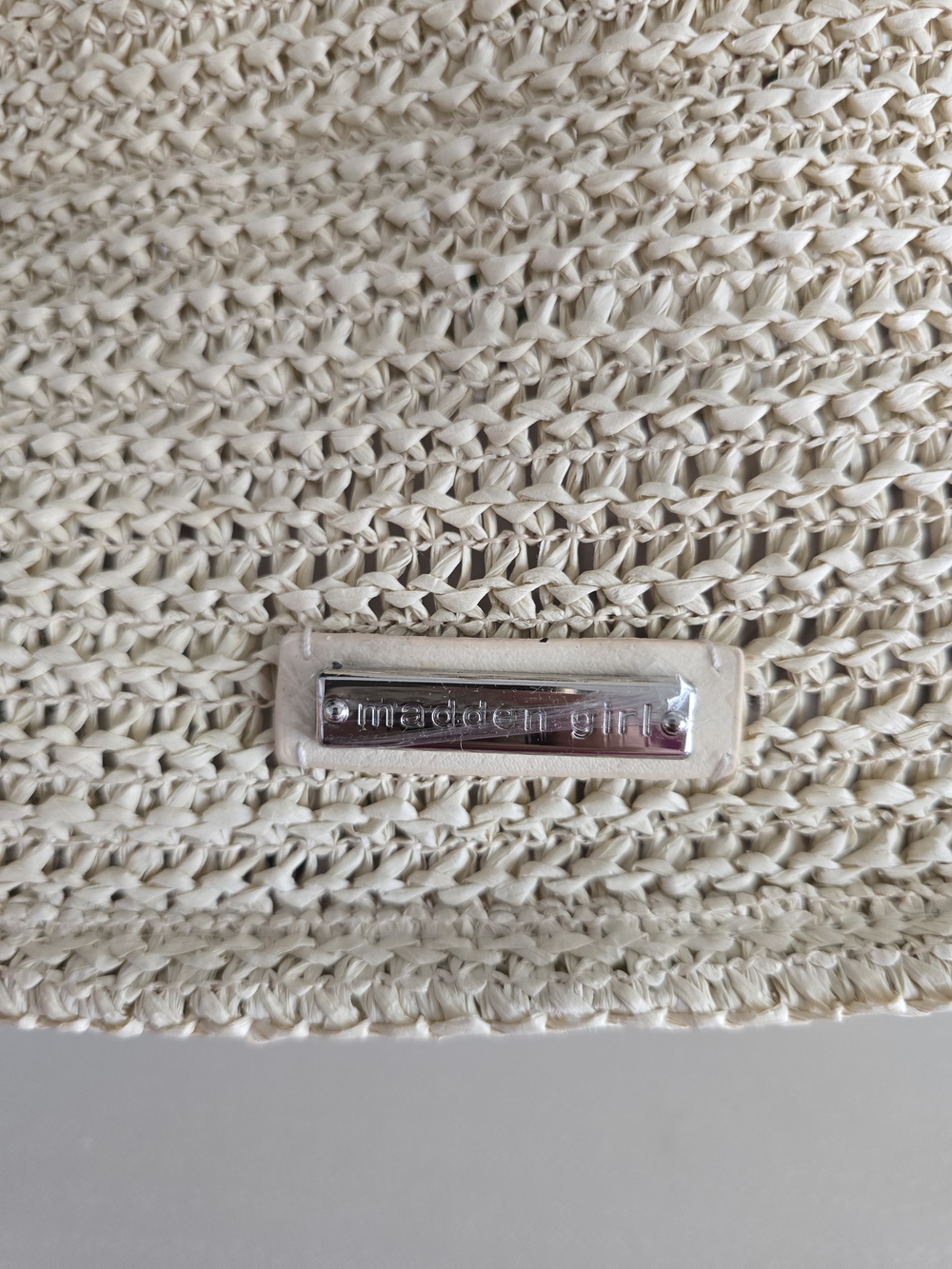 Madden Girl Cream Crochet Tote with Cherry Embroidery - Picture 4 of 13